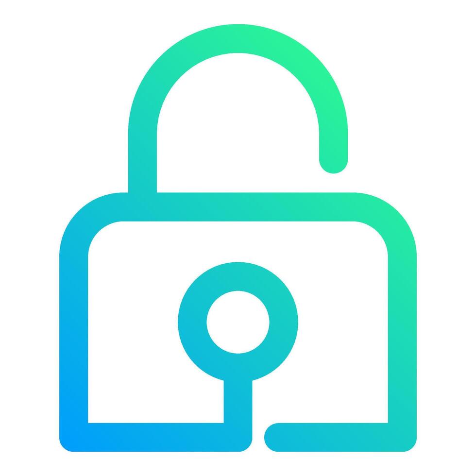 unlock icon, simple icon quality interface vector