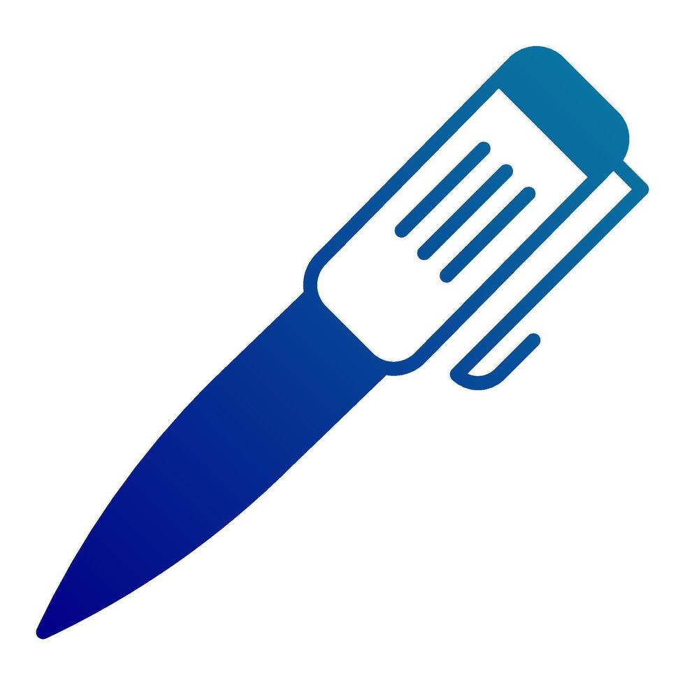 luxury pen icon, post office equipment icon vector