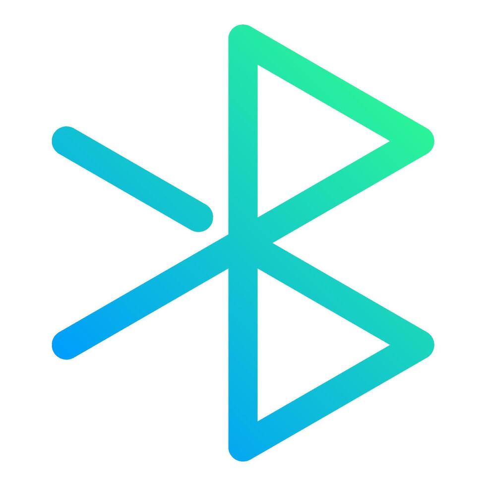 bluetooth symbol, simple icon quality interface vector