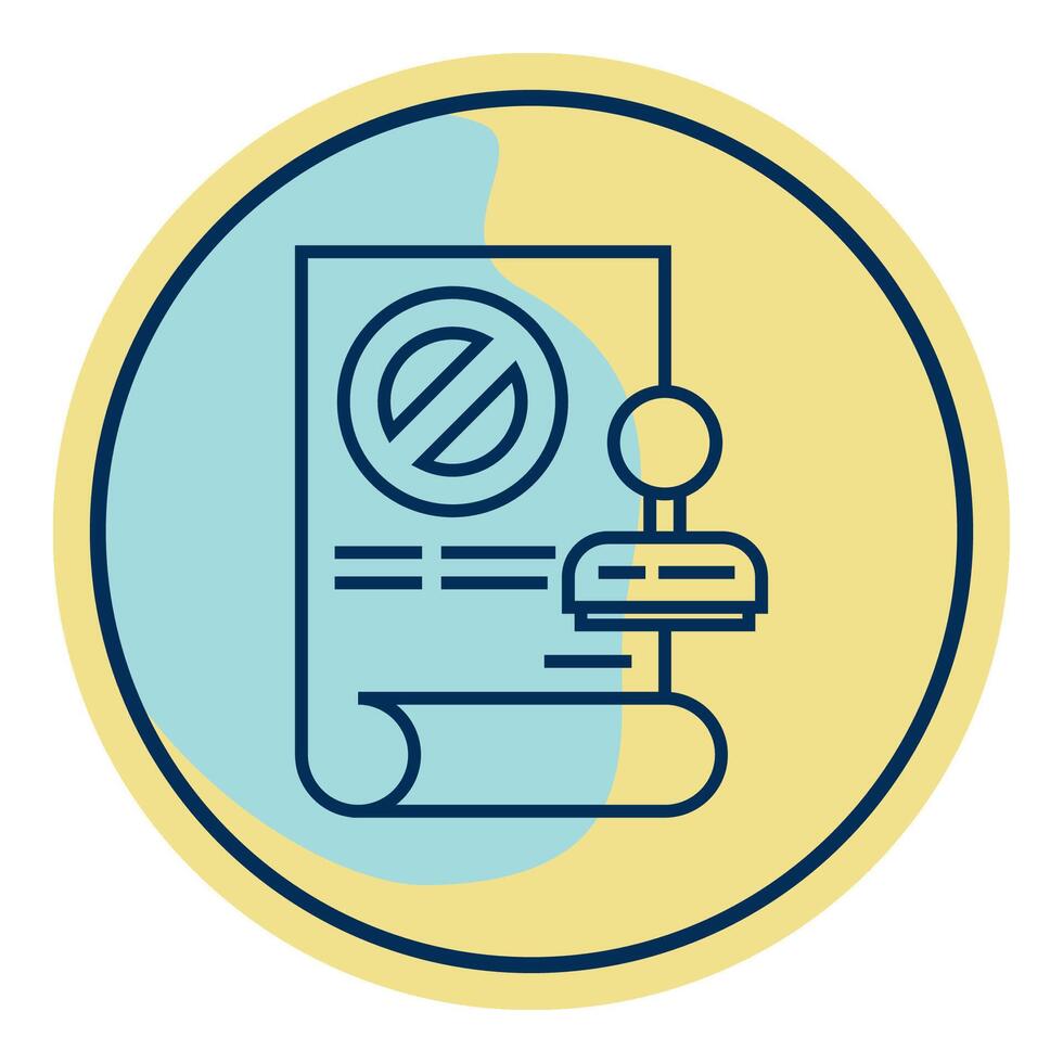 letter and stamp icon on transparent background vector