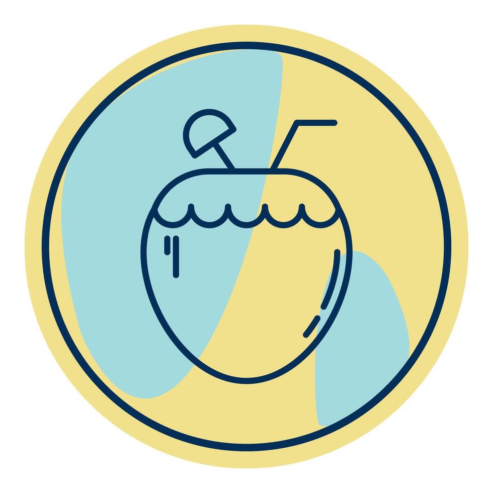coconut icon,summer icon vector