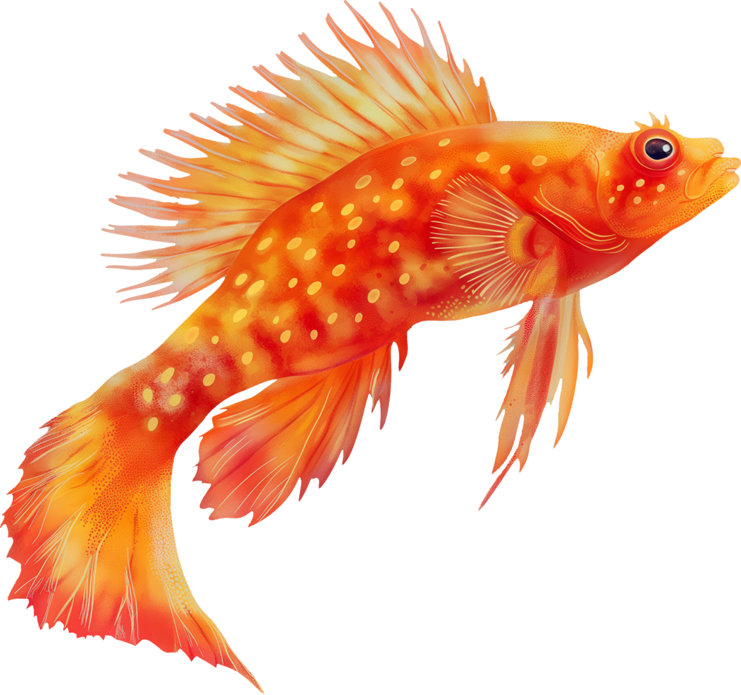 Fire Goby watercolor png