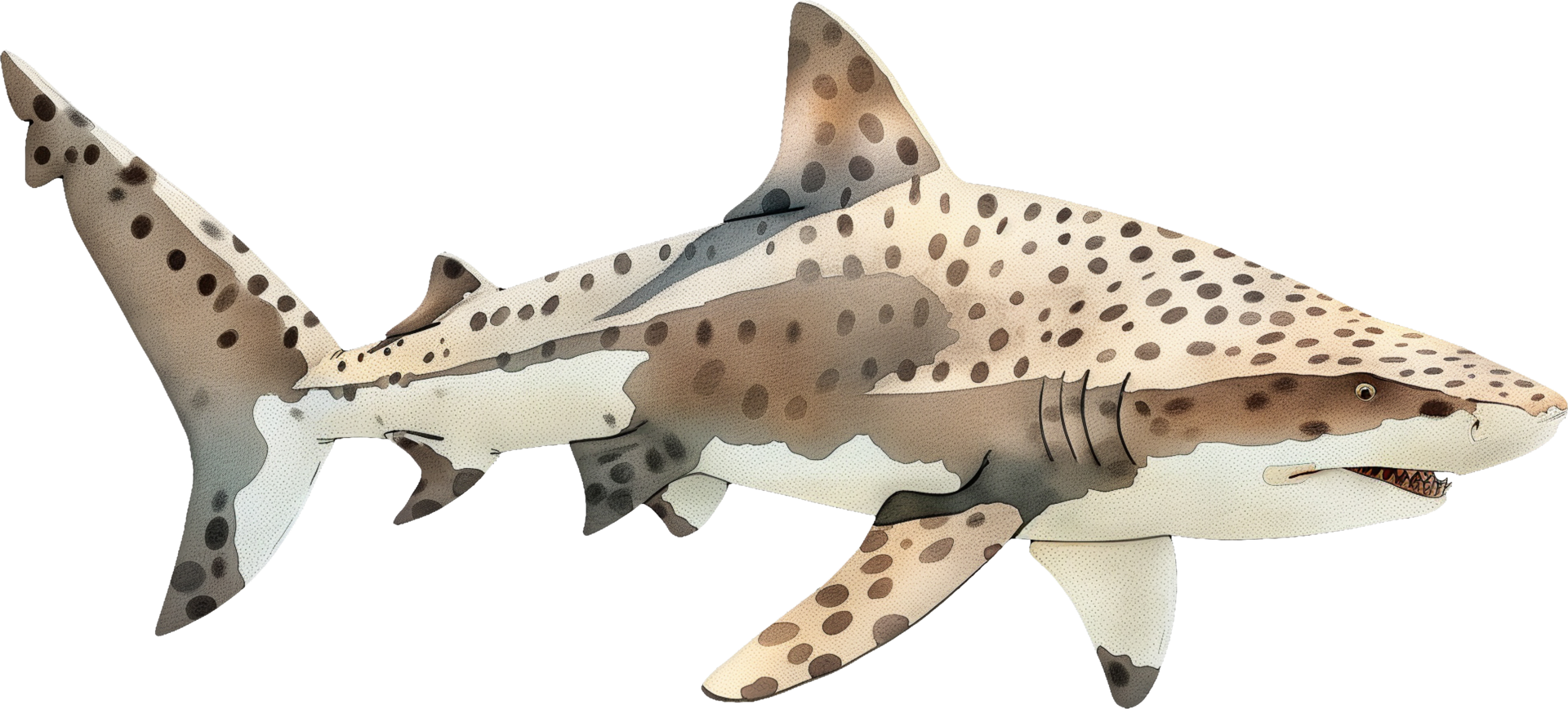 Leopard Shark watercolor png