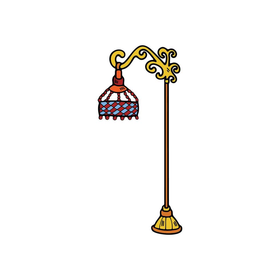 isolate lamp on background vector