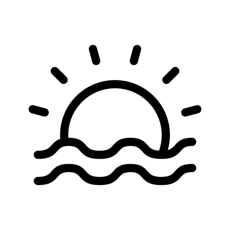 Sunset Icon Symbol Design Illustration vector