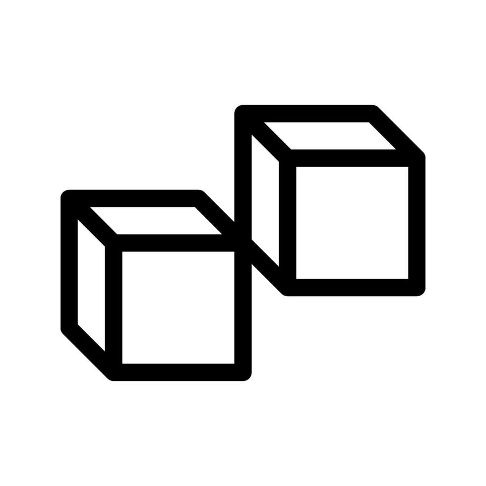 Cubes Icon Symbol Design Illustration vector