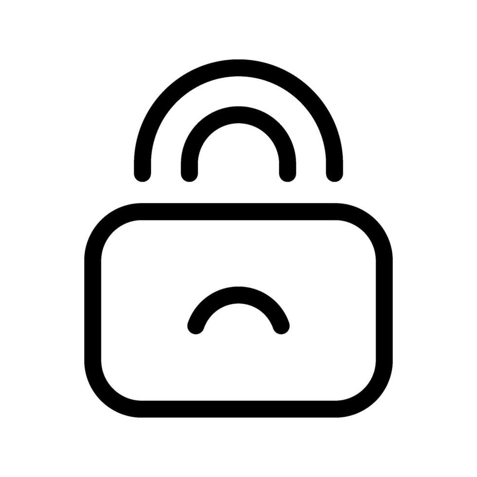 Padlock Icon Symbol Design Illustration vector
