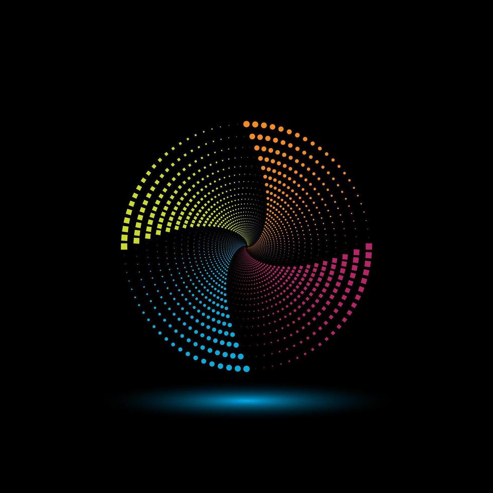 sound wave audio dark background vector