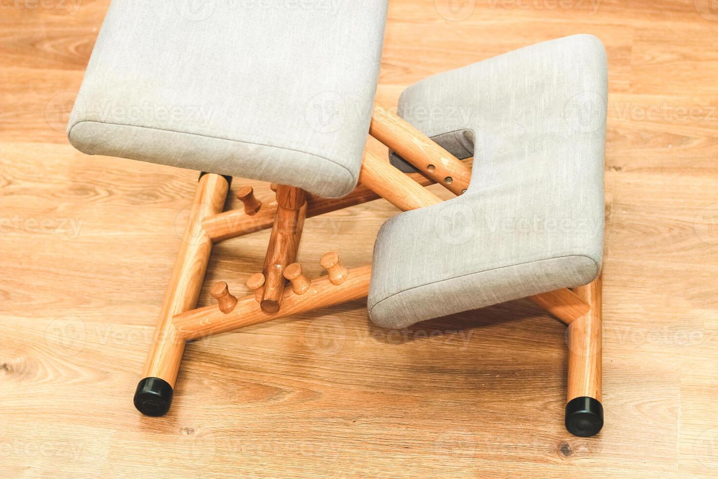 Orthopedic massage chair for posture correction. photo