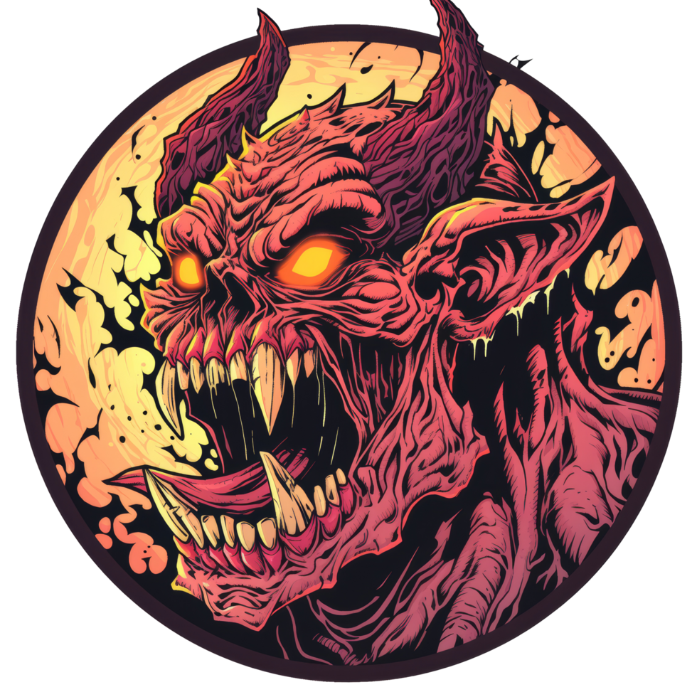 cool monster character for your tshirt design png