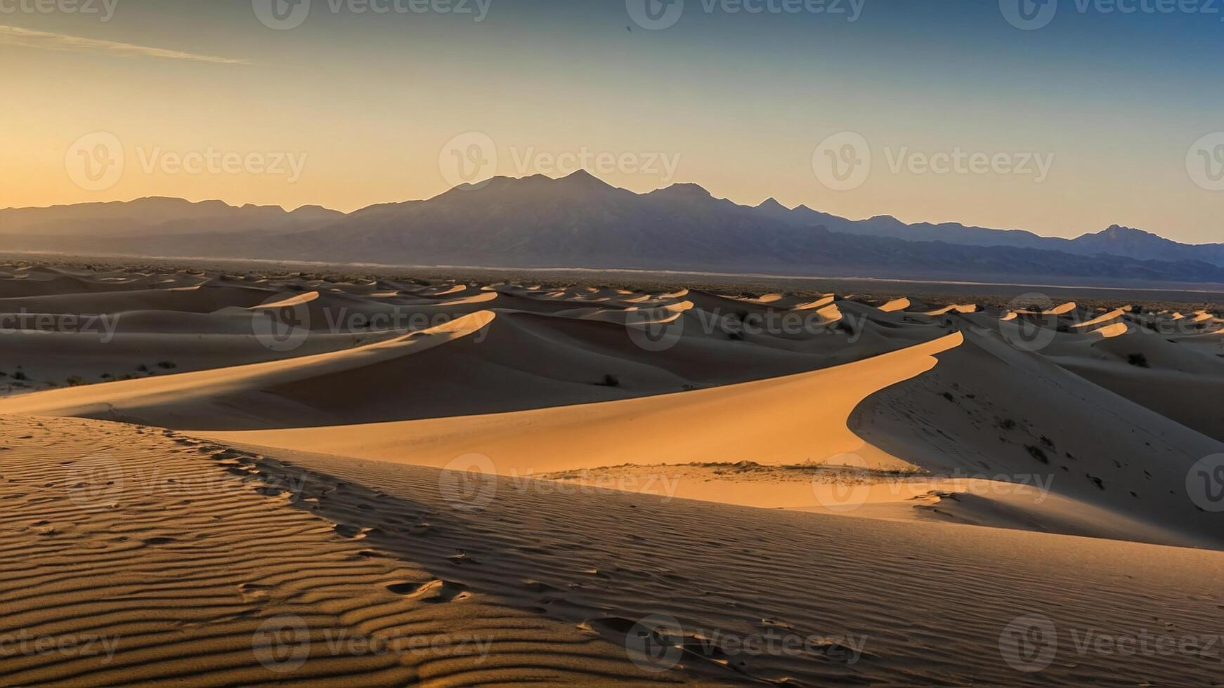 Majestic sand desert landscape and background stock photo image