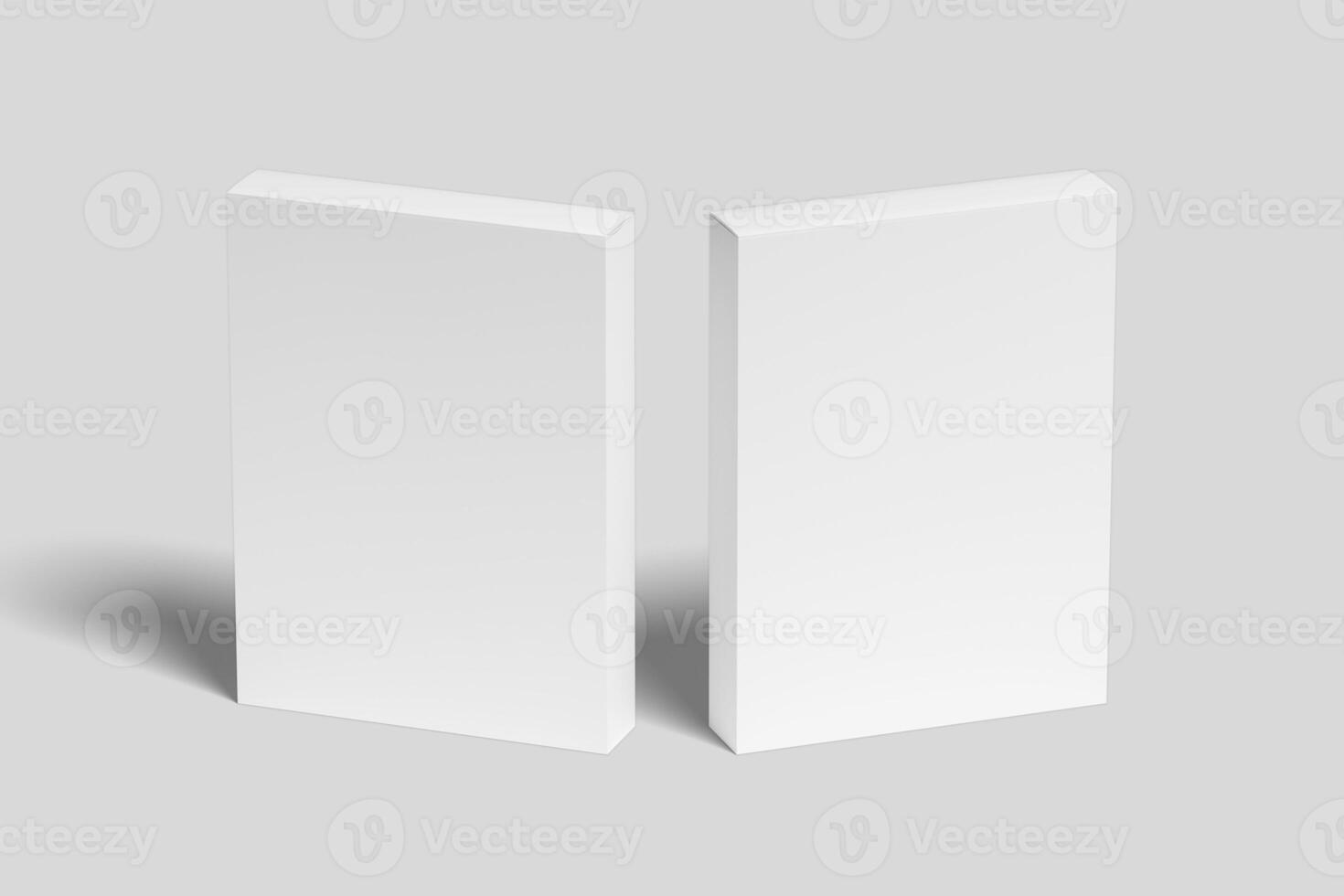 Realistic Software Box Packaging Illustration for Mockup. 3D Render. photo