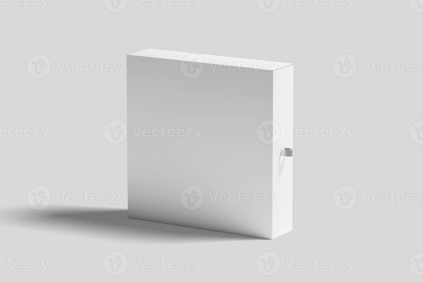 Realistic Sliding Gift Box Illustration for Mockup. 3D Render. photo