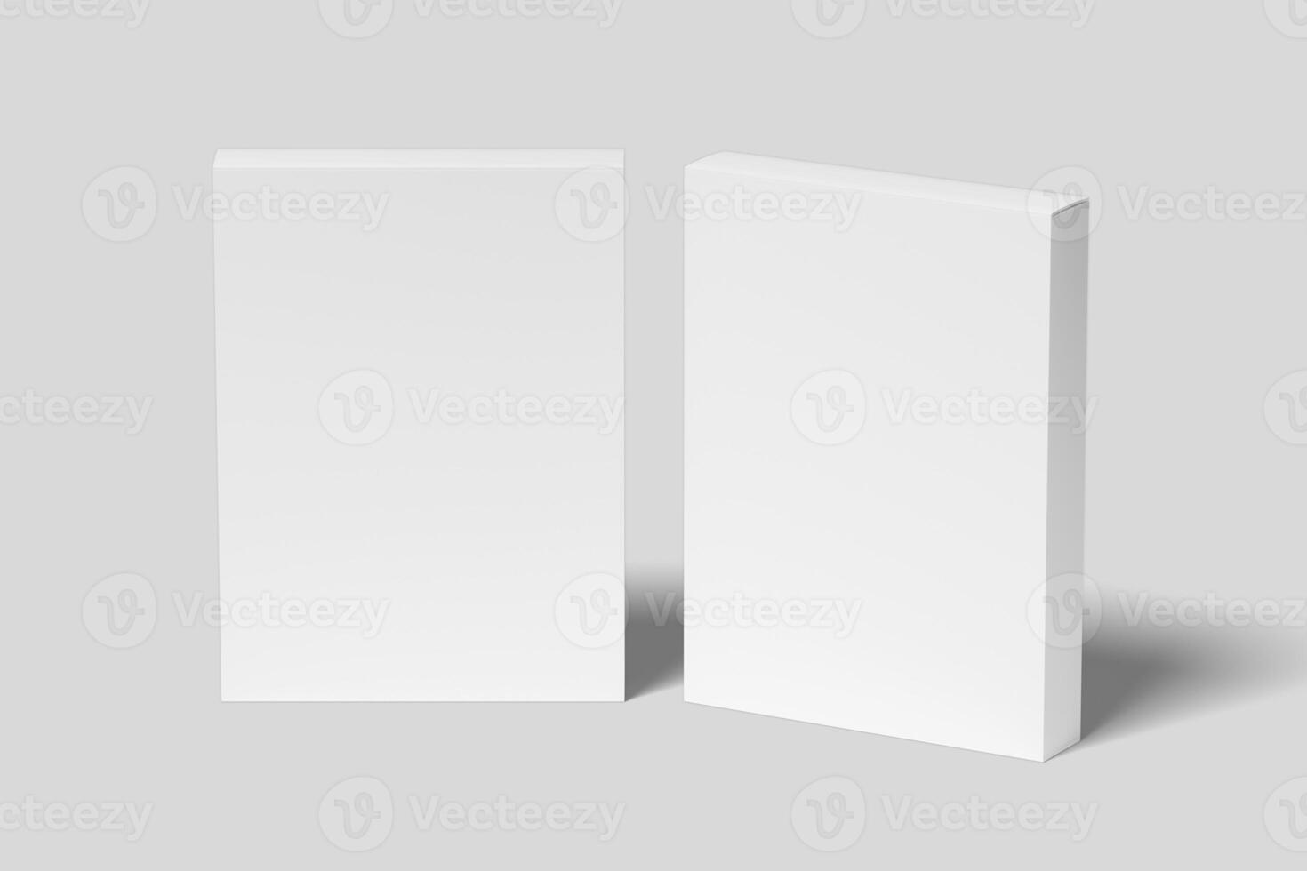 Realistic Software Box Packaging Illustration for Mockup. 3D Render. photo