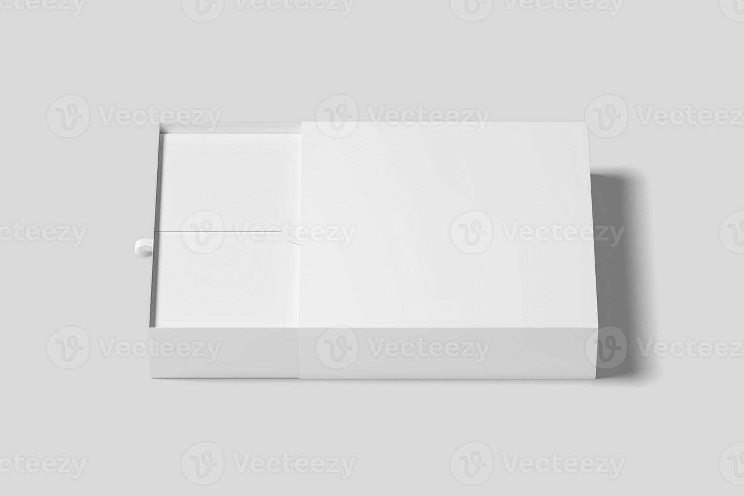 Realistic Sliding Gift Box Illustration for Mockup. 3D Render. photo