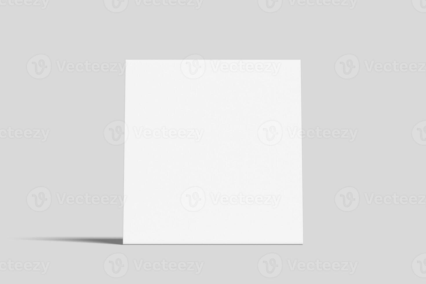 Realistic Table Tent Illustration for Mockup. 3D Render. photo