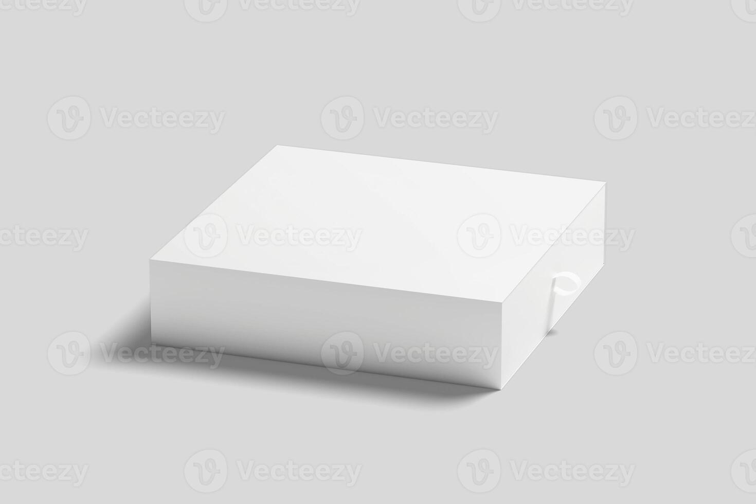 Realistic Sliding Gift Box Illustration for Mockup. 3D Render. photo