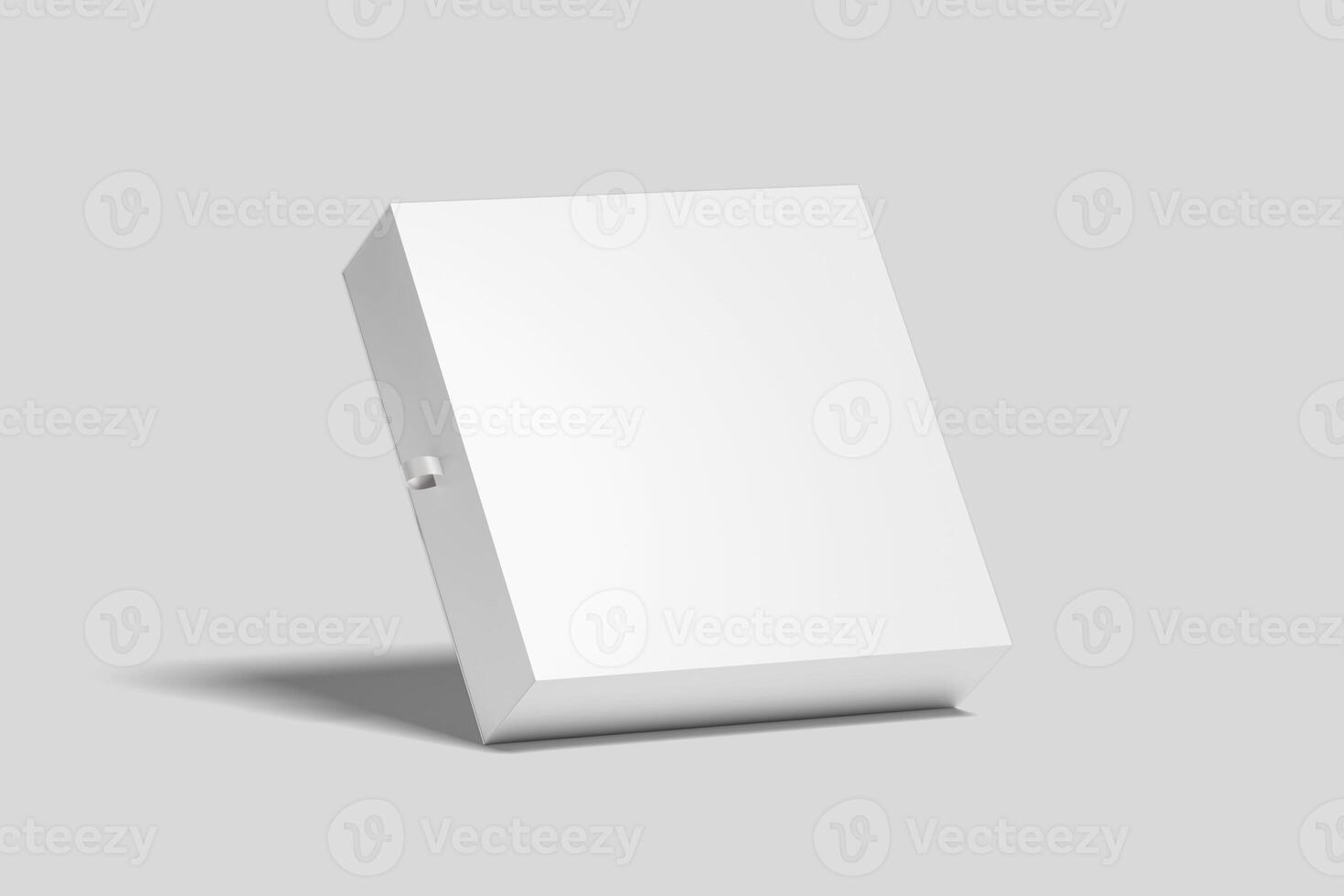 Realistic Sliding Gift Box Illustration for Mockup. 3D Render. photo