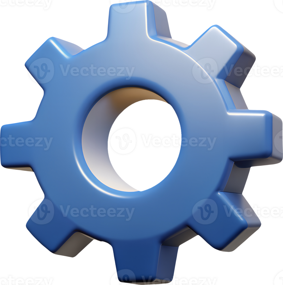 gear, icon, 3d, minimal, simple, ai, technology, machine learning, artificial intelligence, automation, process, mechanical, engineering, digital, future, innovation, data, science, network, internet png