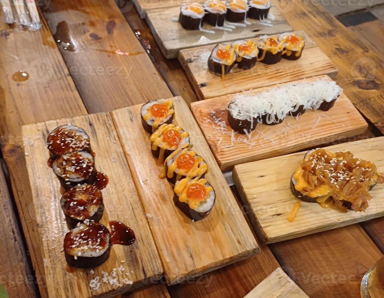 A Delectable Array of Gourmet Sushi photo
