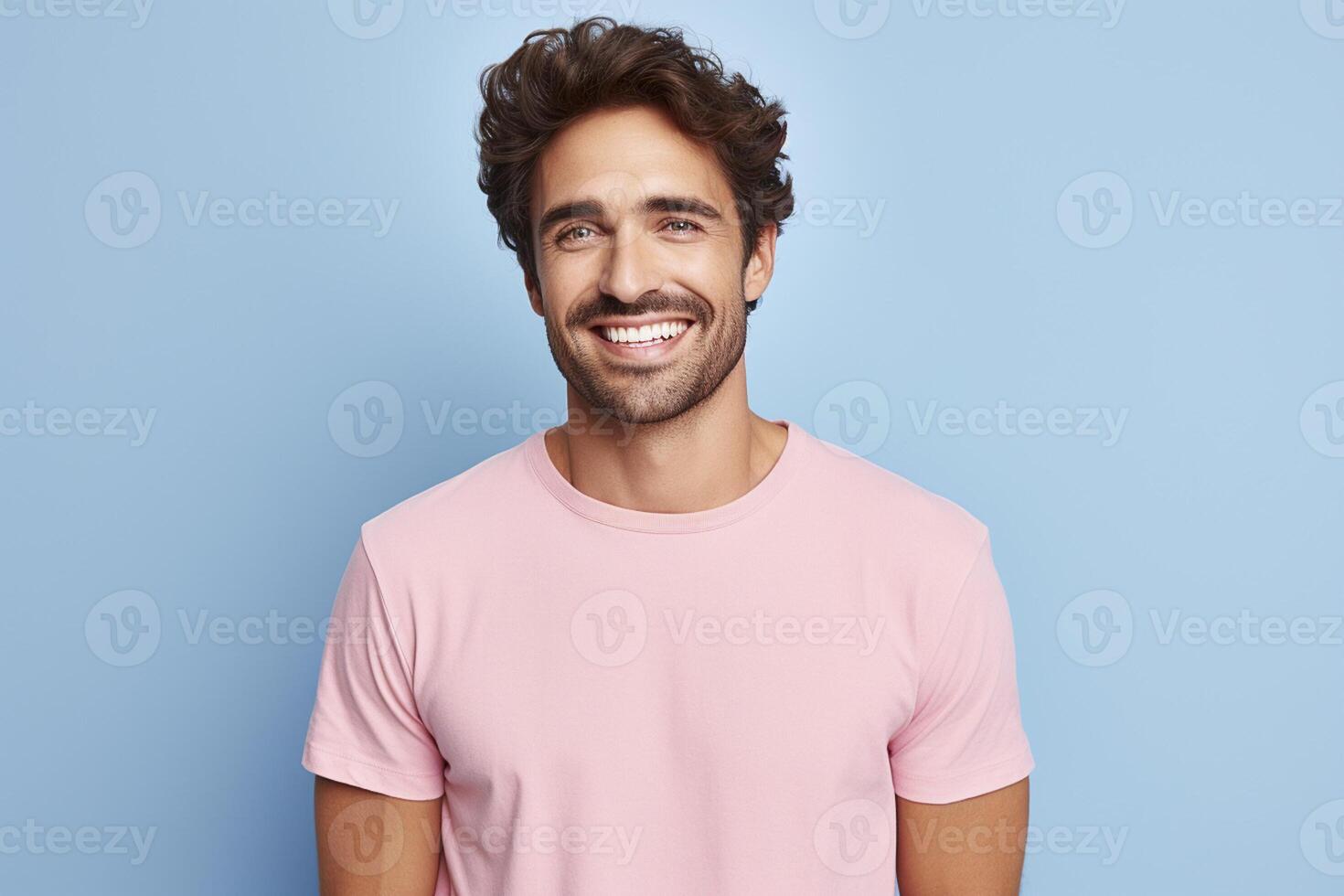 attractive handsome male model fashion portrait studio shot photo ai image