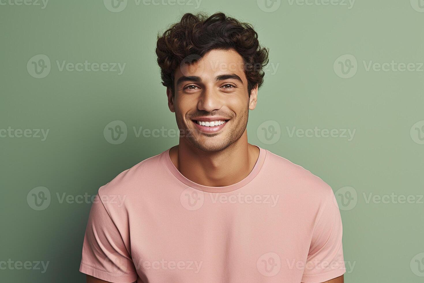 attractive handsome male model fashion portrait studio shot photo ai image