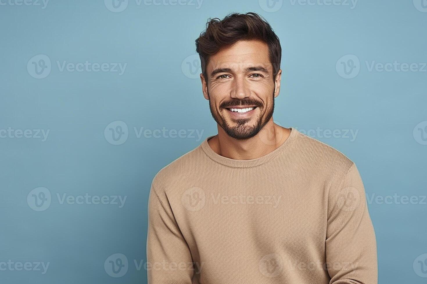 attractive handsome male model fashion portrait studio shot photo ai image