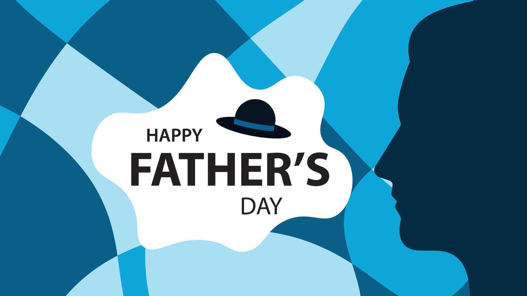 Happy Father's Day background design. vector