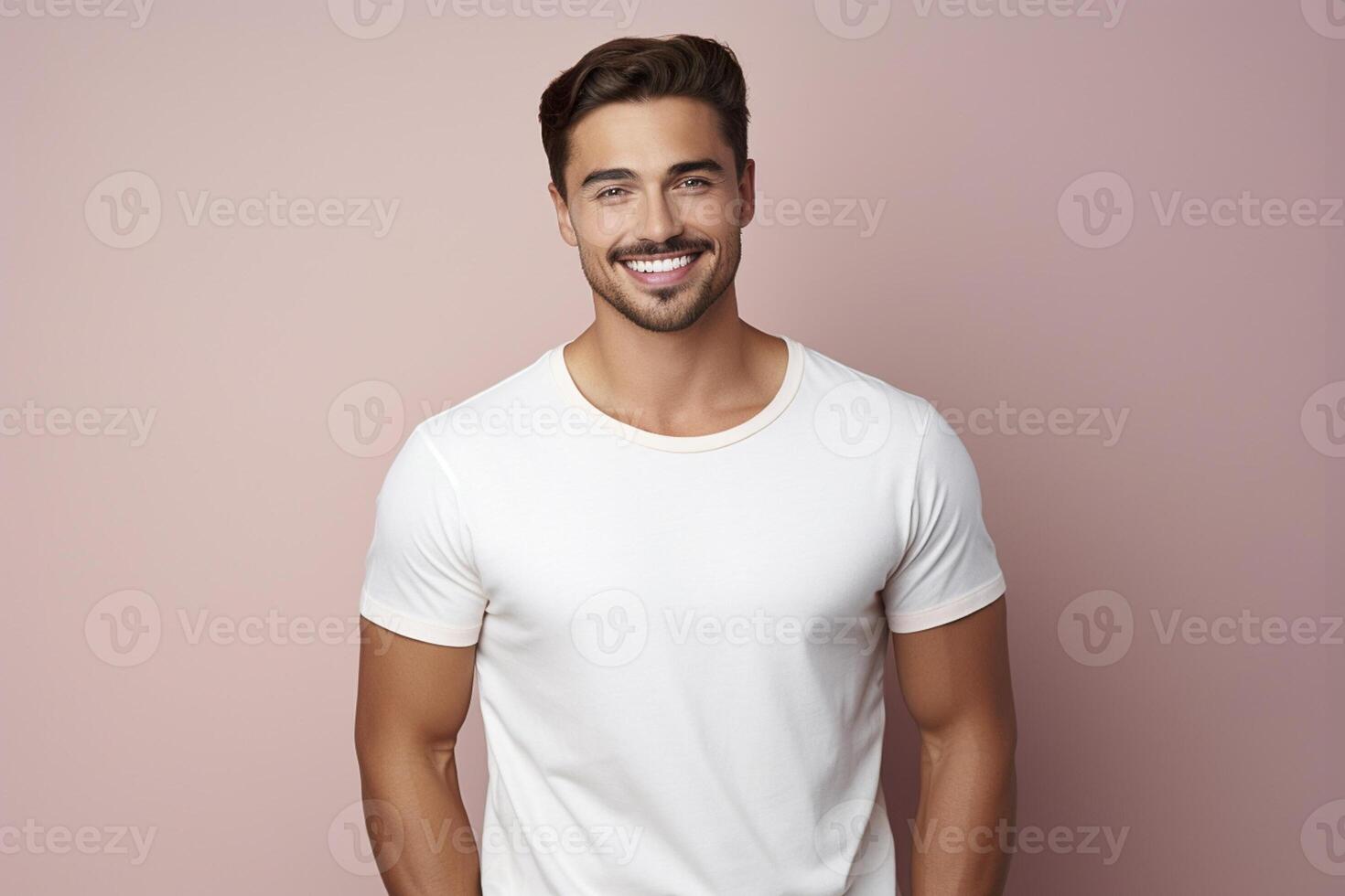 attractive handsome male model fashion portrait studio shot photo ai image