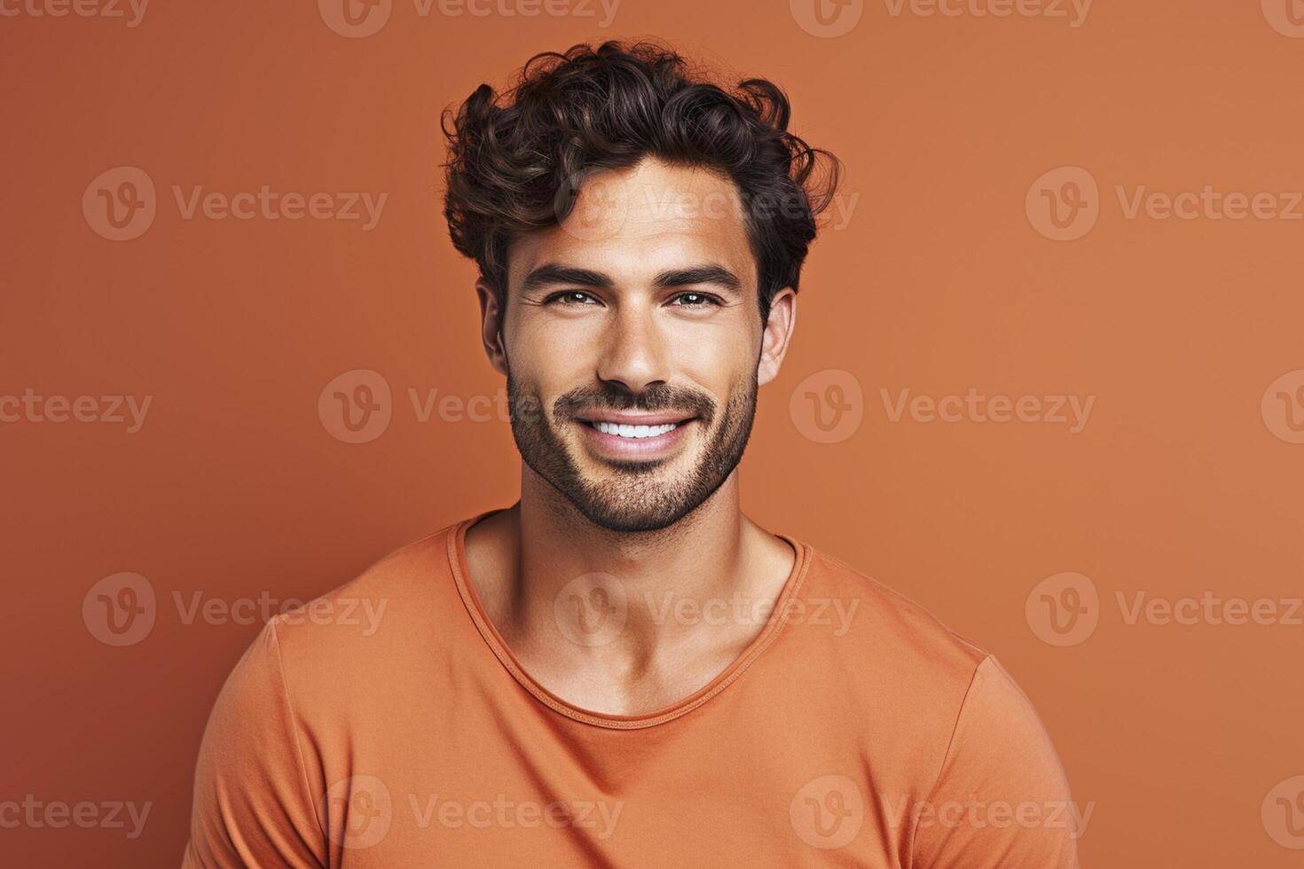 attractive handsome male model fashion portrait studio shot photo ai image