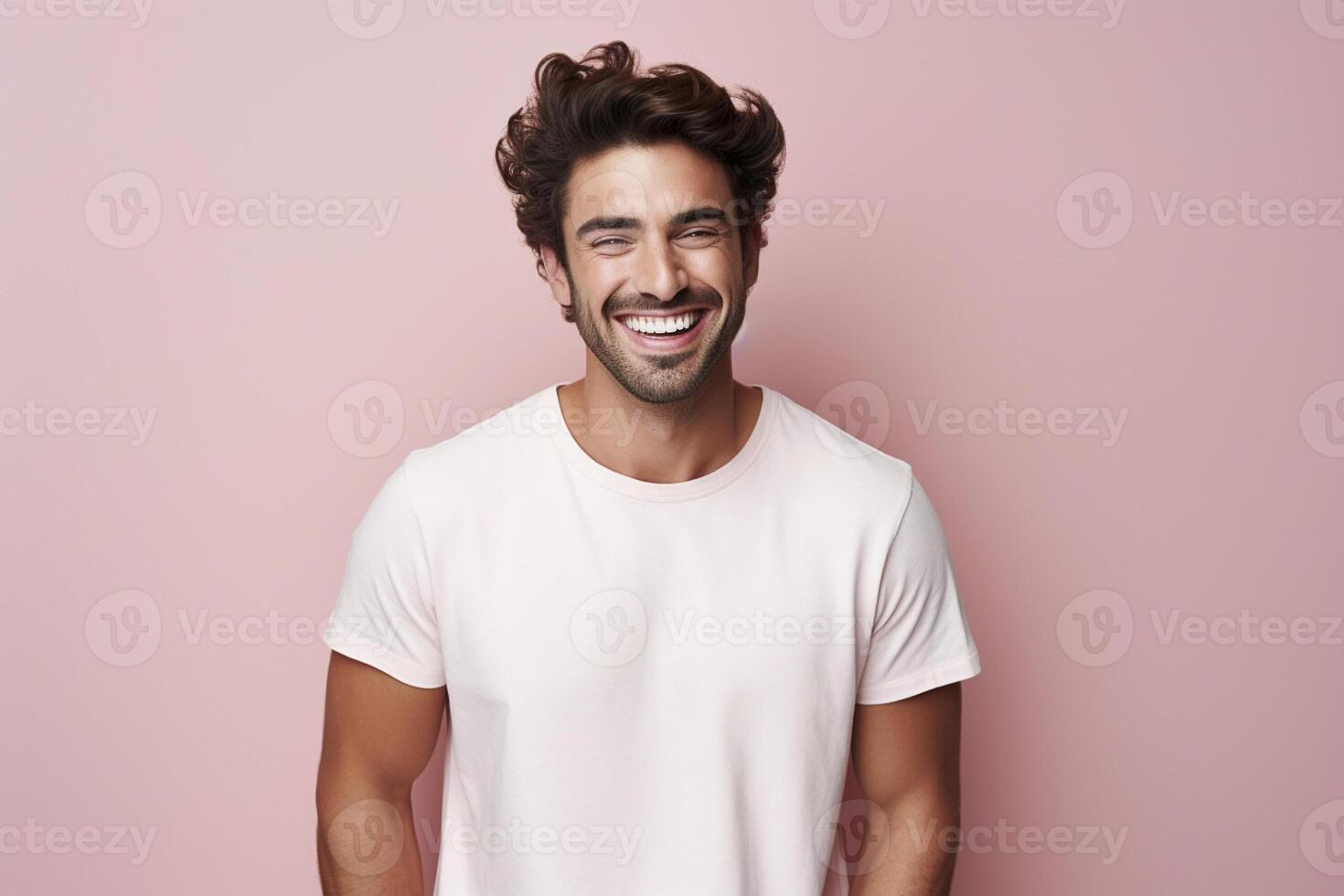 attractive handsome male model fashion portrait studio shot photo ai image