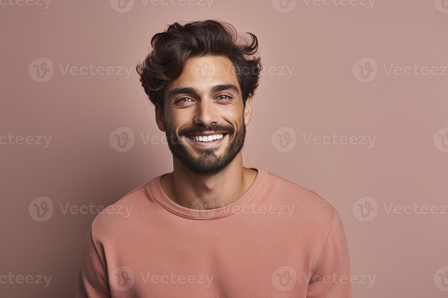 attractive handsome male model fashion portrait studio shot photo ai image