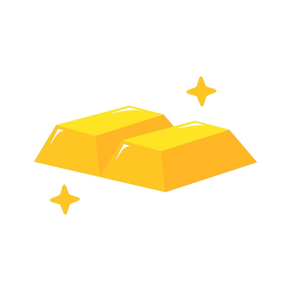 Gold bar illustration perfect for financial concepts, business presentations, and gold bar themed graphics vector