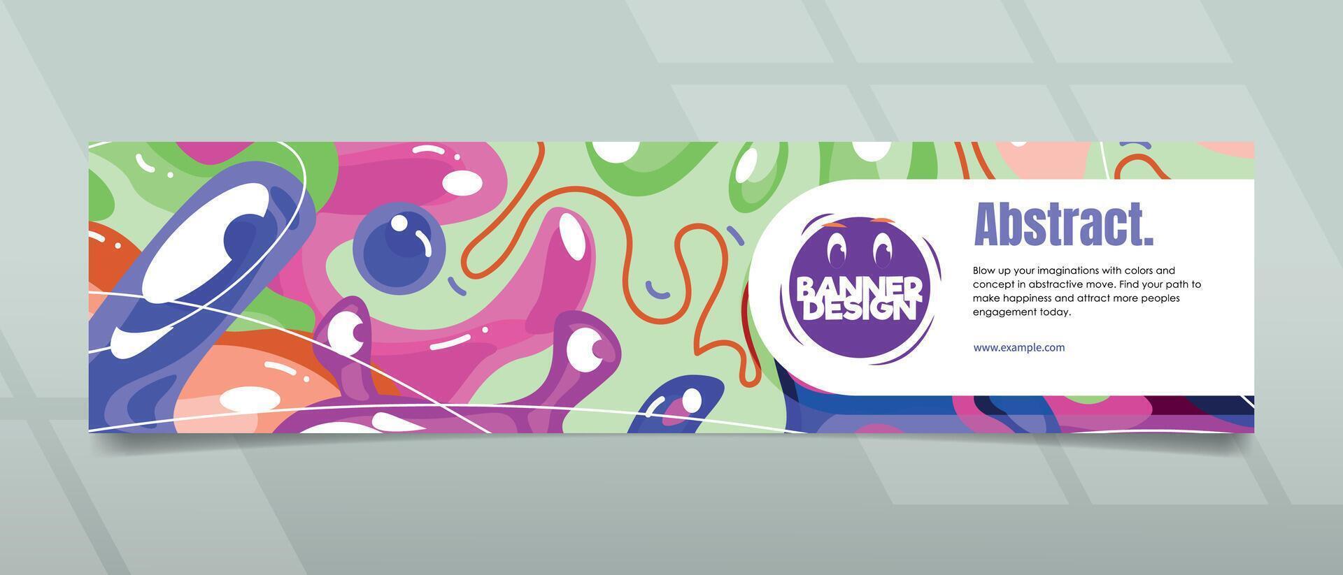 Creative Banner Design with modern and abstract concept for promotions vector