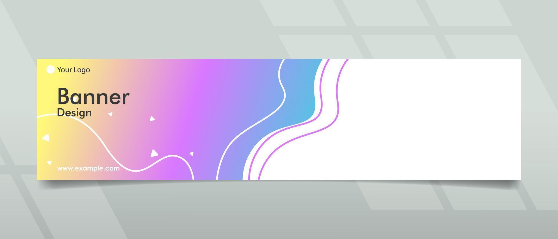 Creative Banner Design with modern and abstract concept for promotions vector