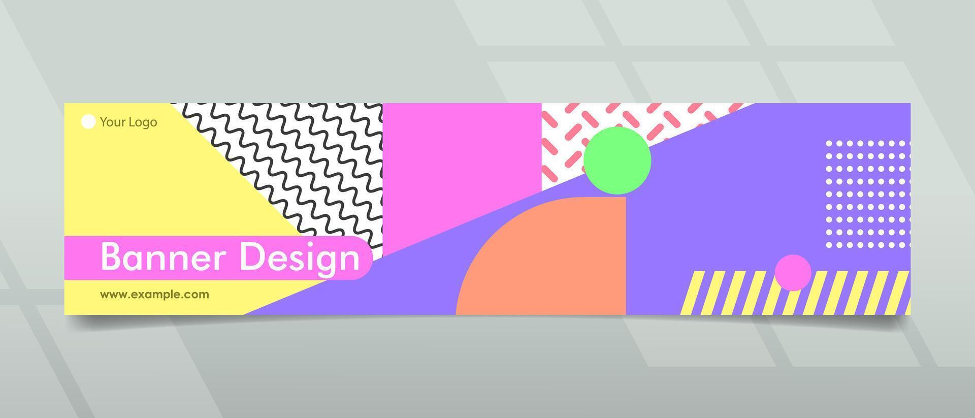 Creative Banner Design with modern and abstract concept for promotions vector