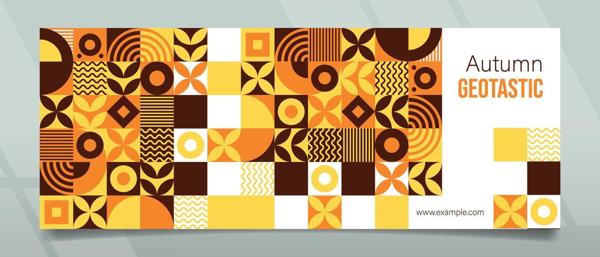 Geotastic Autumn Banner Design vector