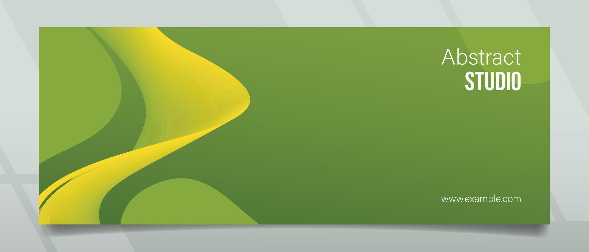 Abstract Studio Green Gradation Background Banner Design vector