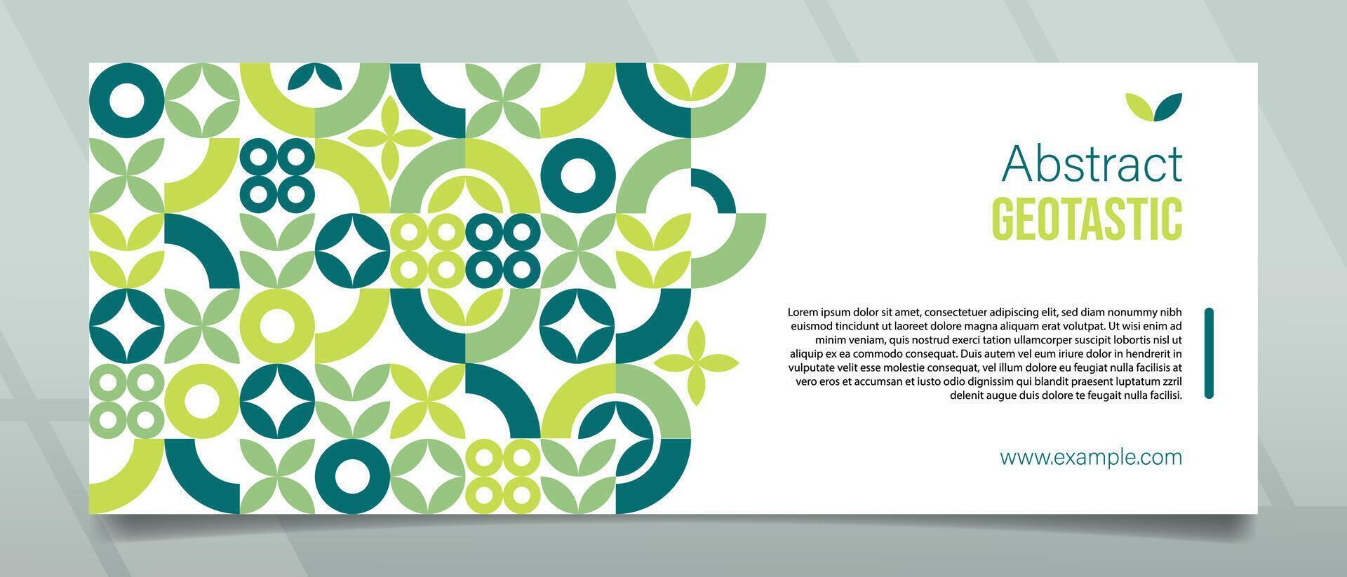 Geotastic Green Banner Design vector