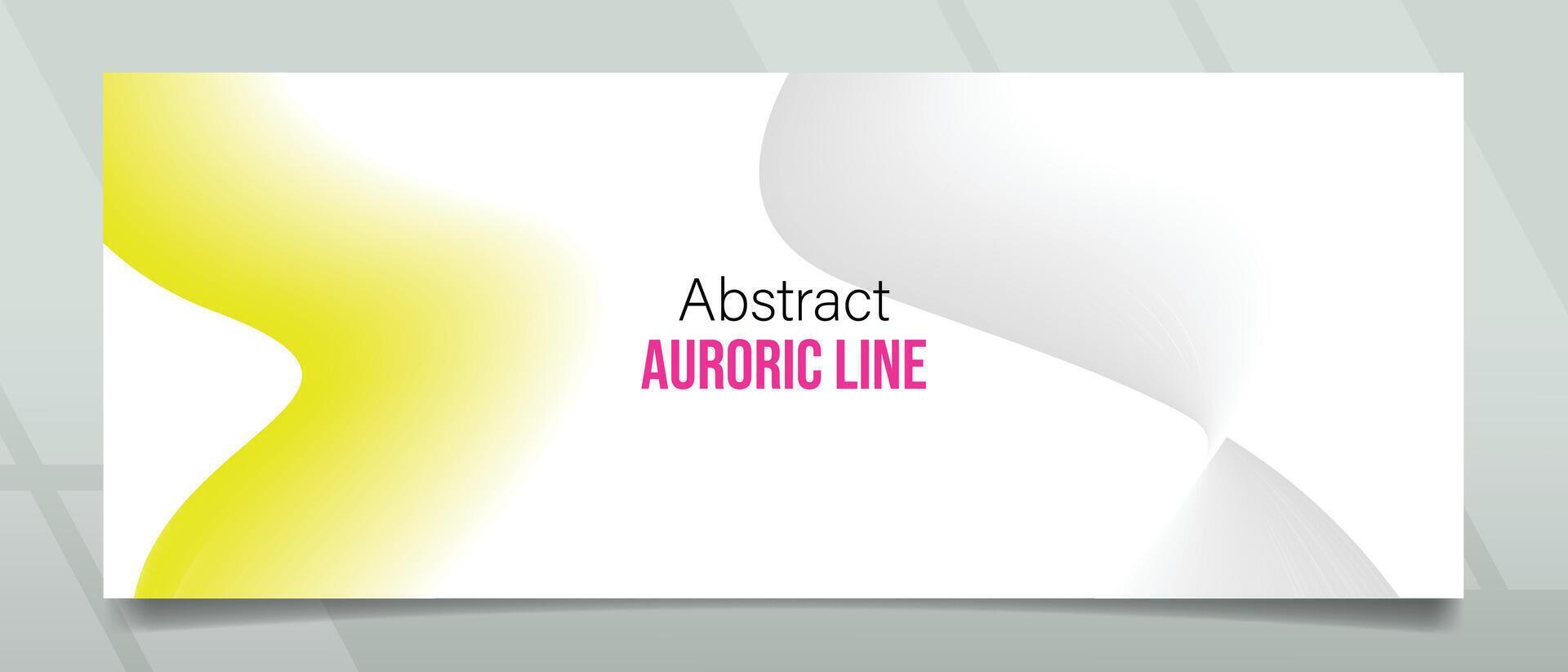 Abstract Wave Minimalist Yellow Banner Design vector