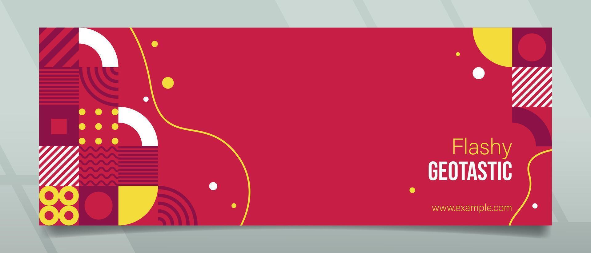 Geotastic Wavy Banner Design vector
