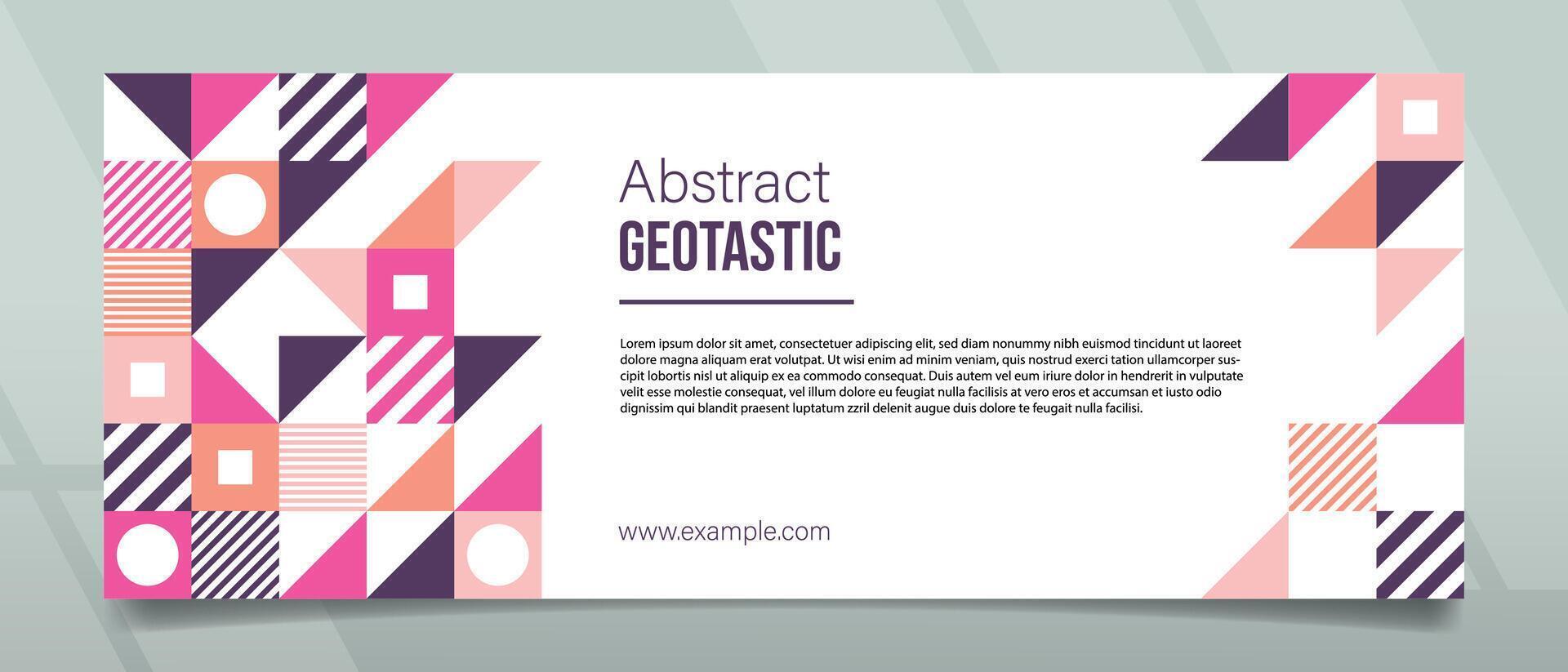 Geotastic Abstract Banner Design vector