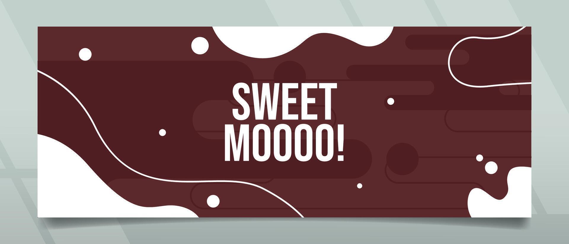Sweer Moo Banner Design vector