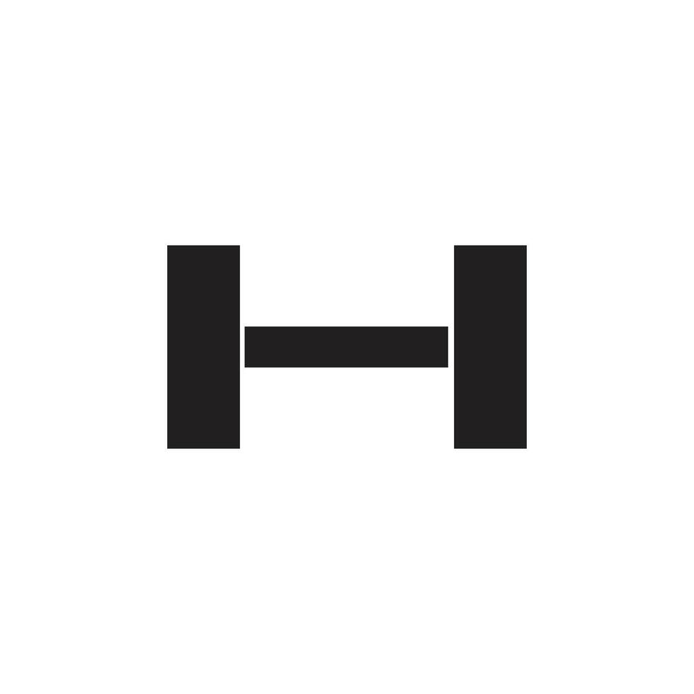 dumbbell weight plates icon isolated white background vector