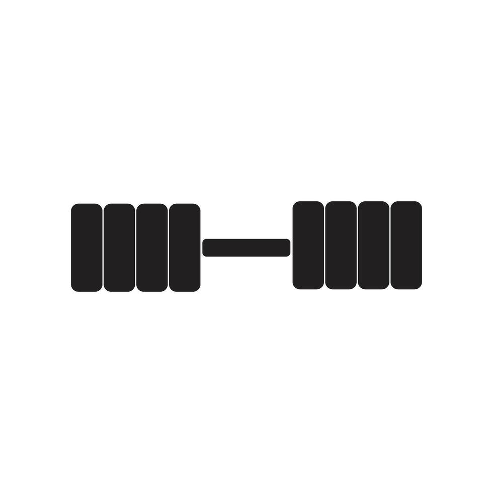 dumbbell icon. White background vector