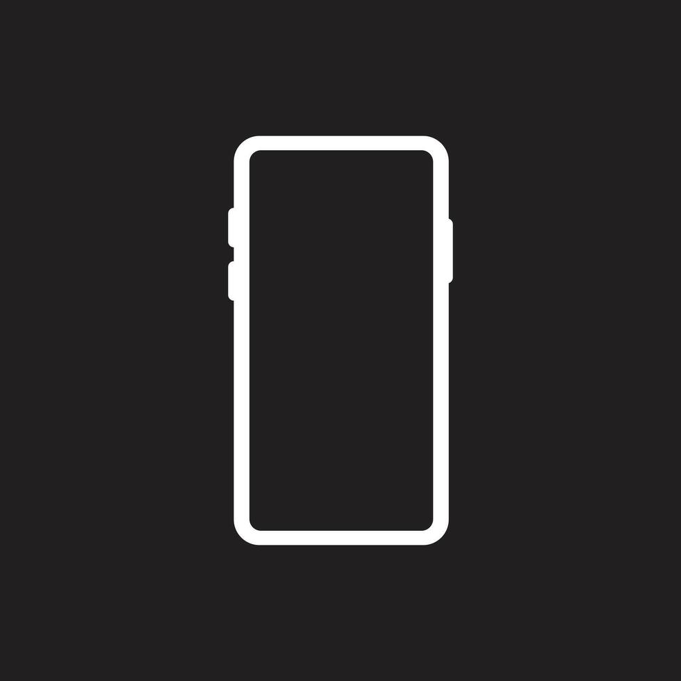 modern mobile phone icon vector