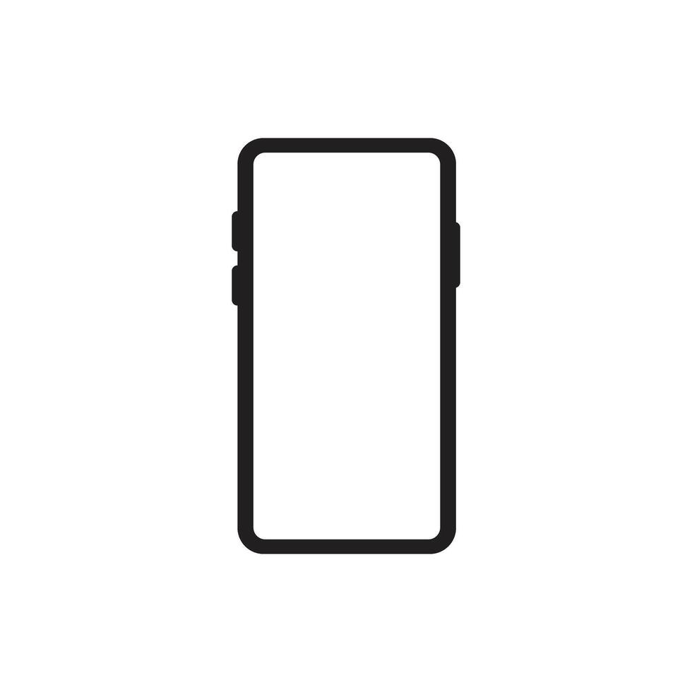 Mobile smartphone icon for website vector