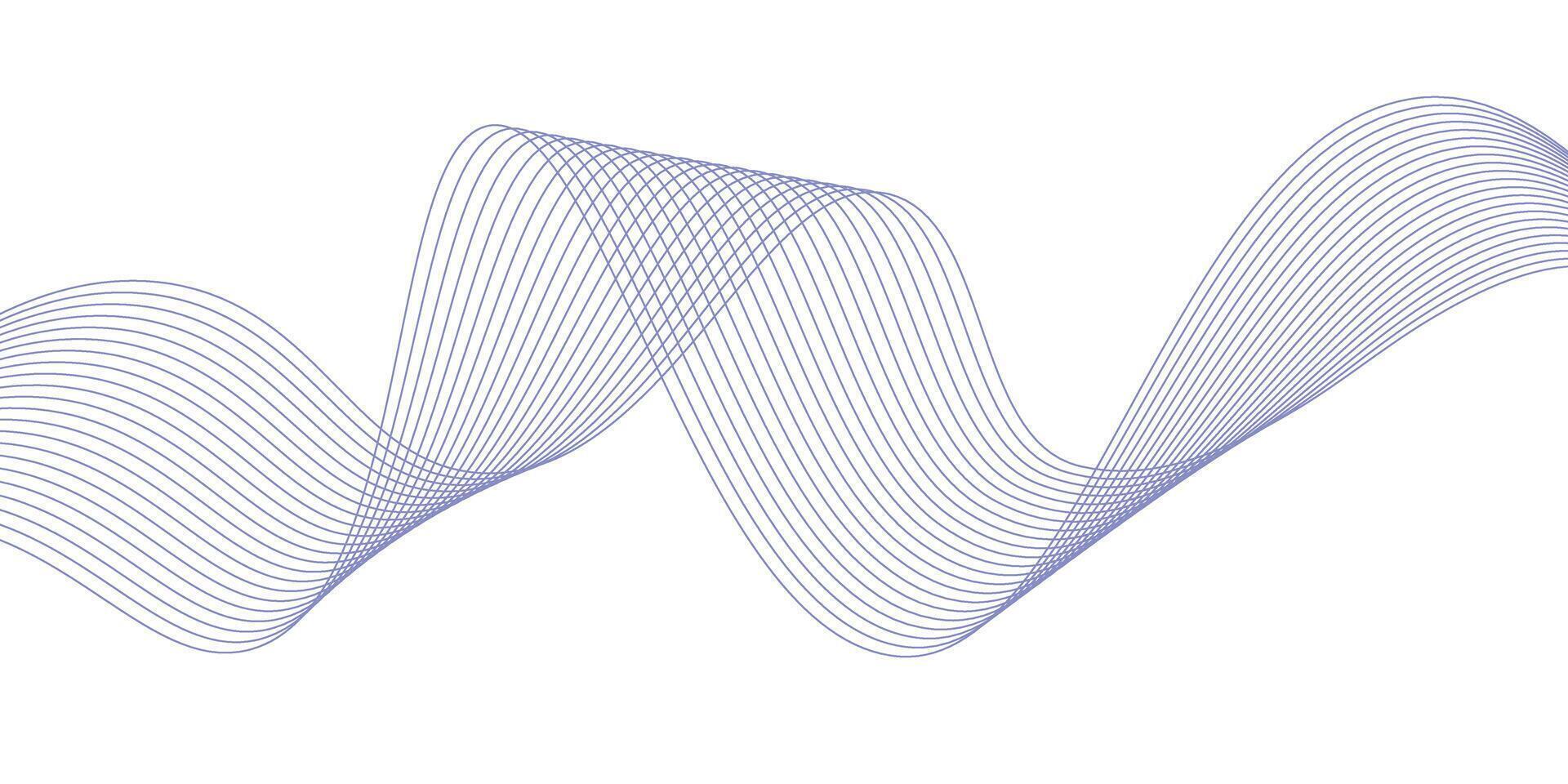 Abstract blue stripes wave line background. illustration vector