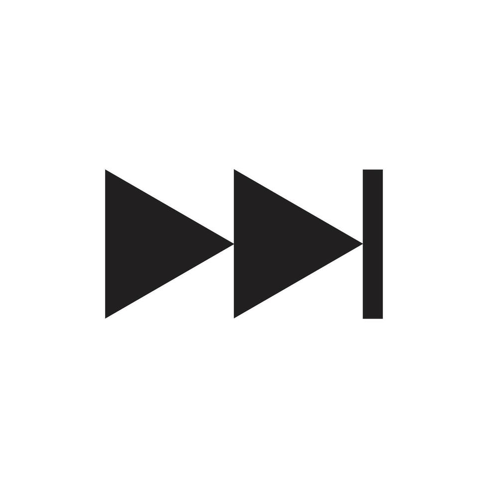 fast forward arrow icon vector