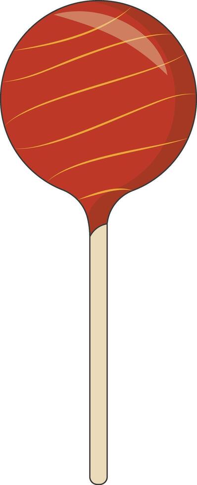 Delicious Sweet Candy Illustration. Dessert with Minimalist Cartoon Design. vector